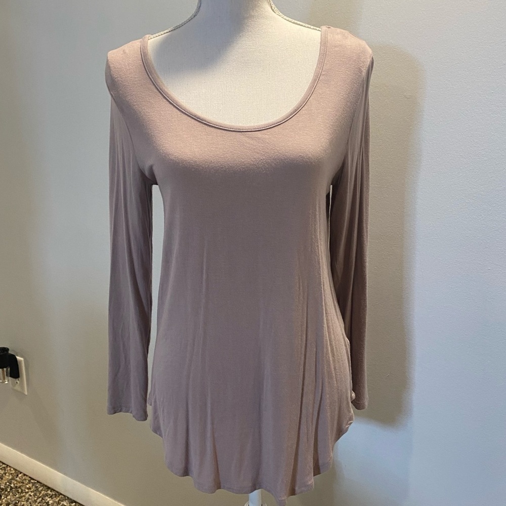 {Charlotte Russe} long sleeve tee, criss cross cut out back